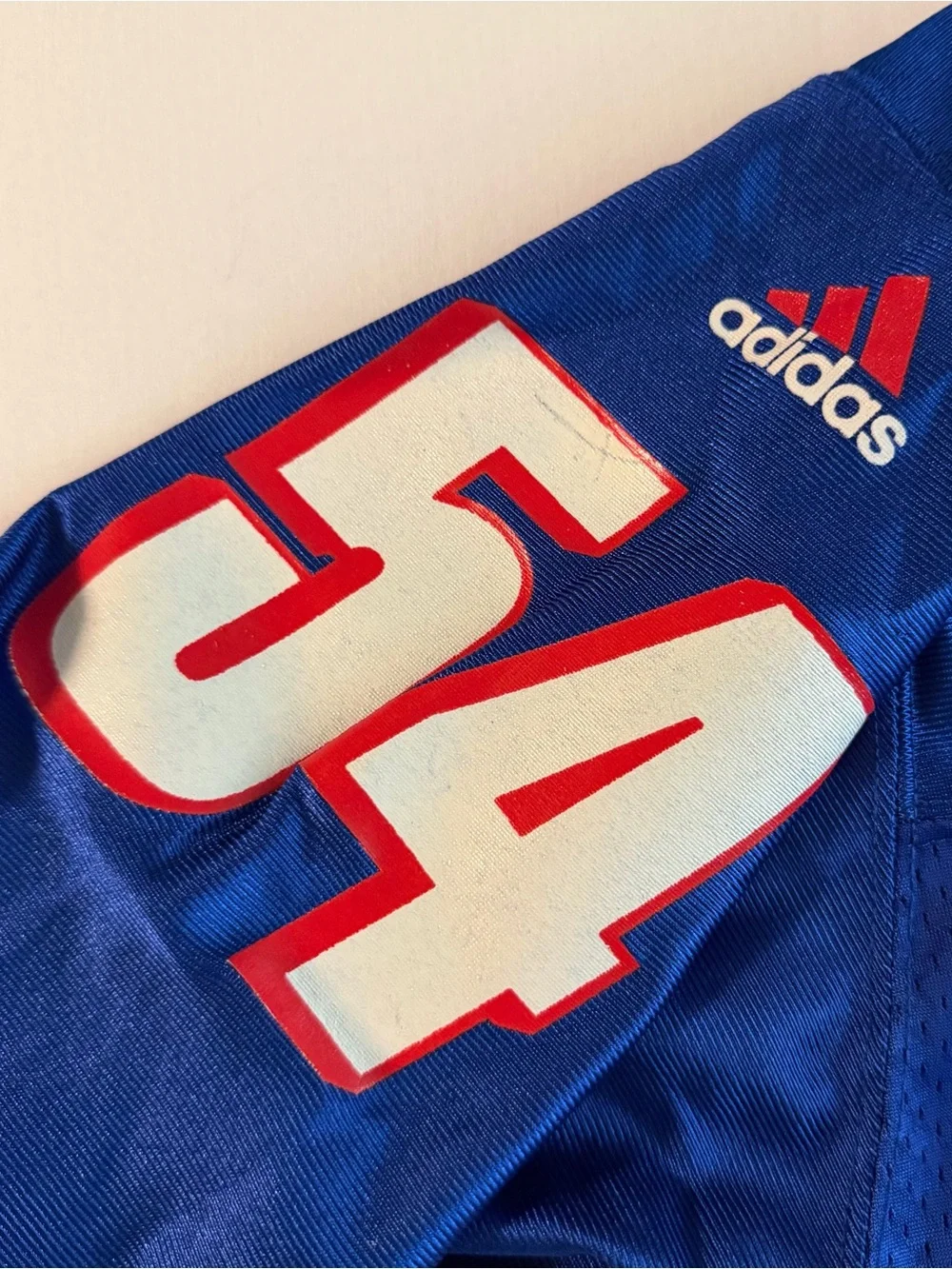 Adidas Team New England Patriots Tedy Bruschi Jersey Men L Mesh Vintage NFL #54